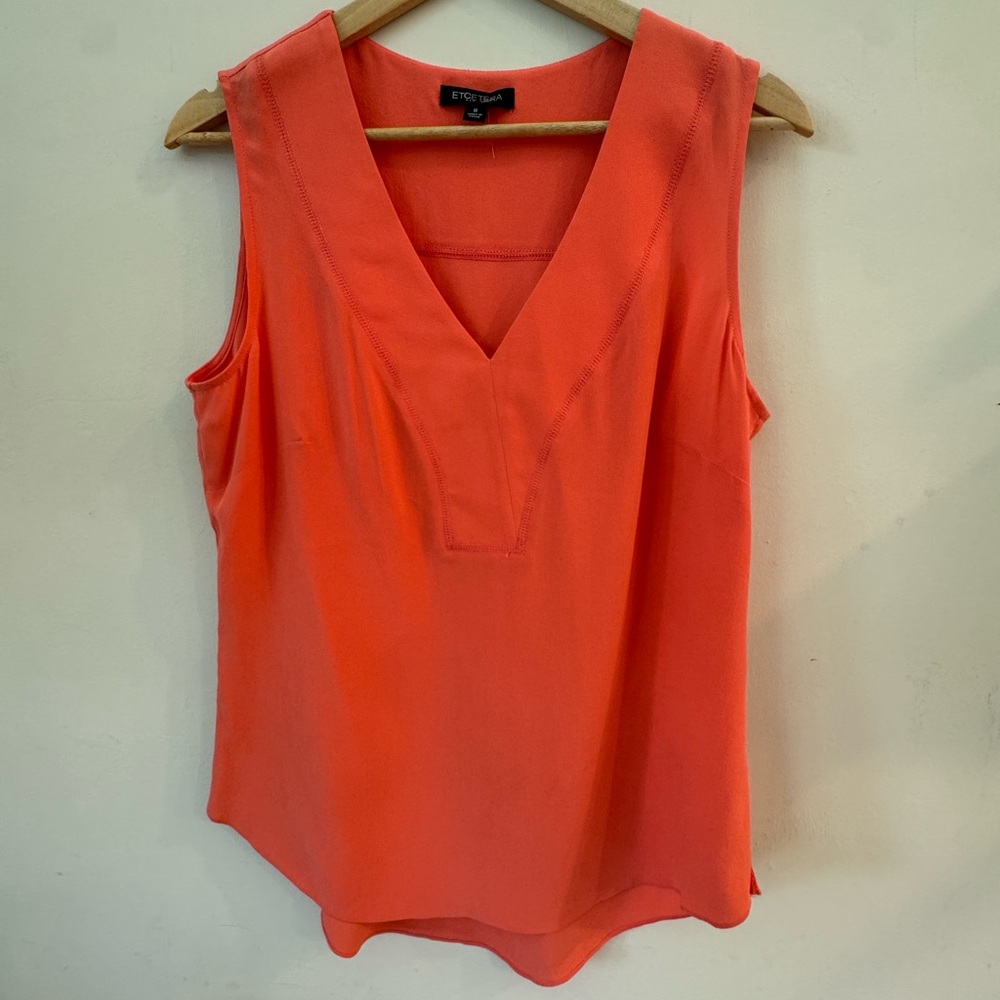 Etcetera 100% Silk Sleeveless Blouse